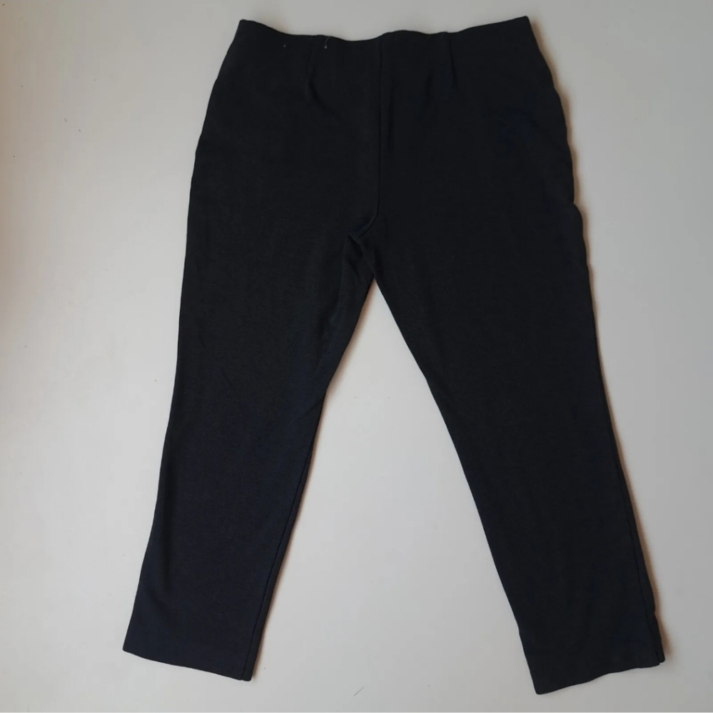 Chico's dark gray ankle length elastic pants size 10‎
